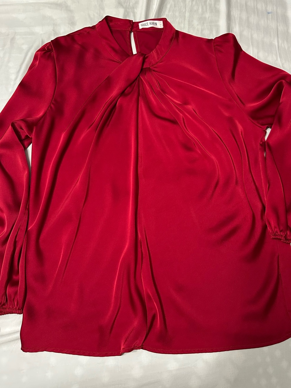 Grace Karin Silky Long Sleeve Women's Blouse